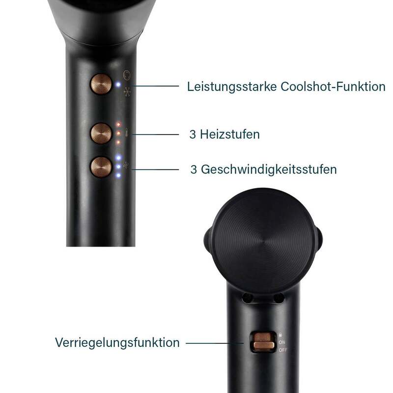 Princess Profi-Airstyler Haartrockner Föhn Haarstyler Schwarz - 8712836997707