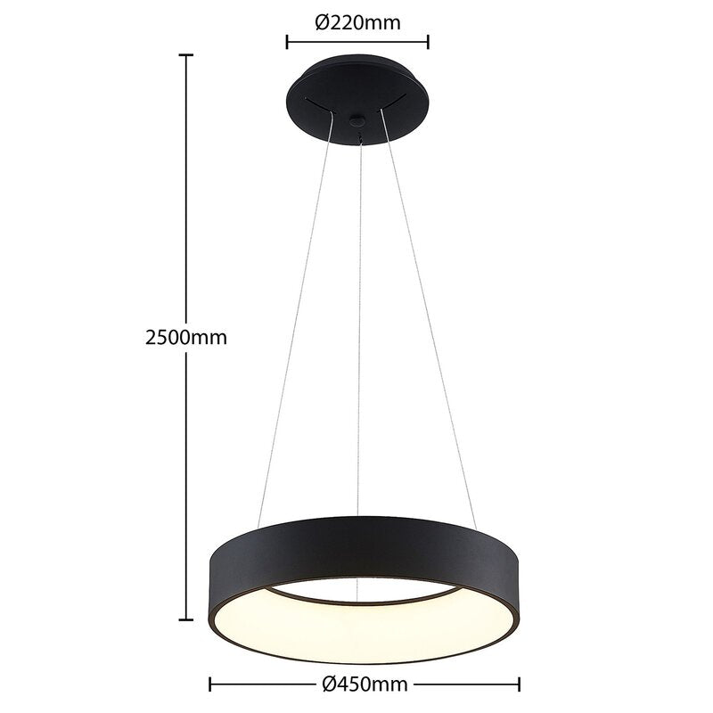 Arcchio Pendelleuchte Hängelampe LED Aleksi schwarz Eisen Kunststoff dimmbar877 - 4251911701968
