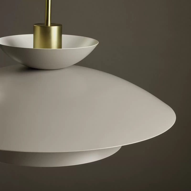 miloox by Sforzin Hängeleuchte Kloé Hängelampe Lampe taubengrau Ø 60 cm Metall - 8050612949510