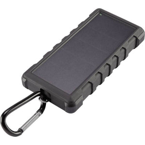 B-Ware Voltcraft Solar-Powerbank 24000 mAh Akku Ladegerät USB schwarz 3 Ausgänge 6000