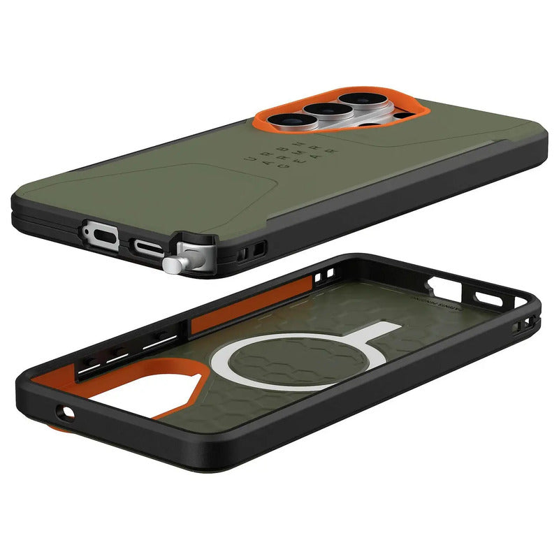 Urban Armor Gear Civilian LT Case Samsung Galaxy S26 Oliv rutschfest MagSafe - 0840283927560