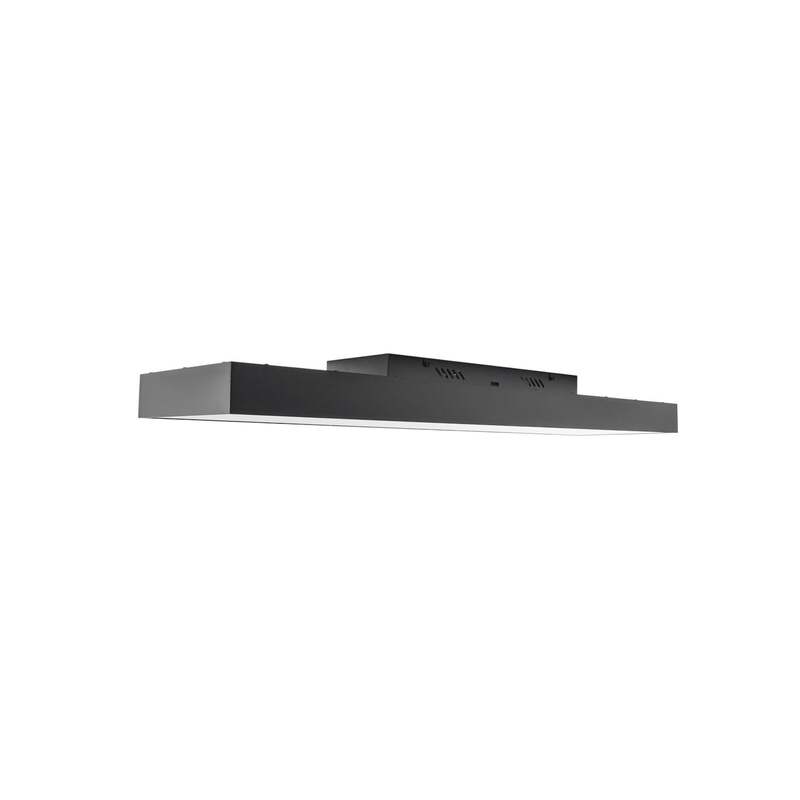Lucande Deckenlampe Leicy LED Lampe dimmbar schwarz RGBIC CCT 100x25cm 1150lm - 4251911766301