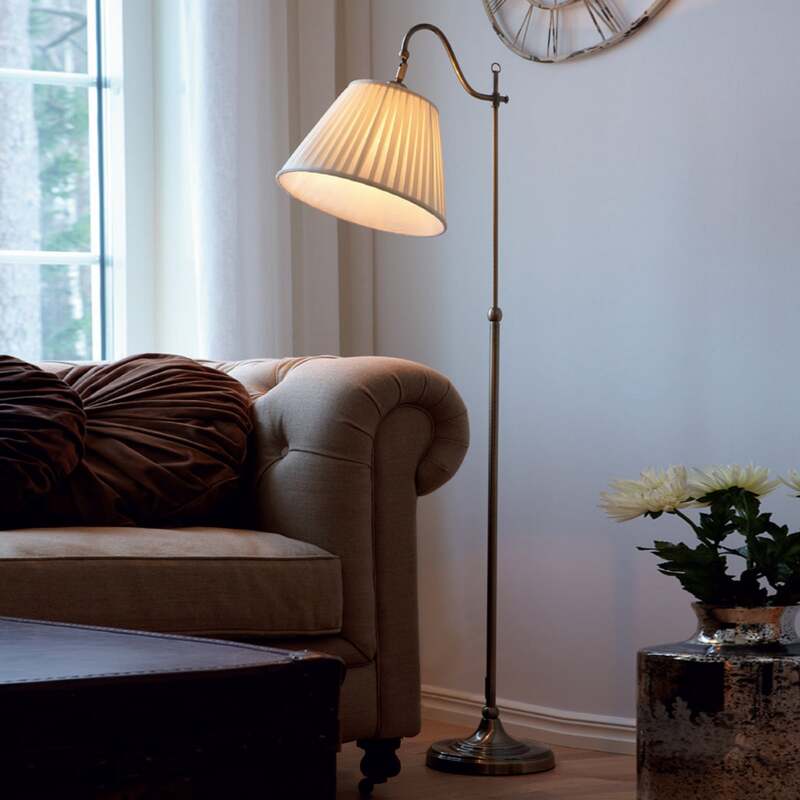 Markslöjd Stehleuchte Charleston LED Lampe Leuchte höhenverstellbar altmessing - 7330024550469