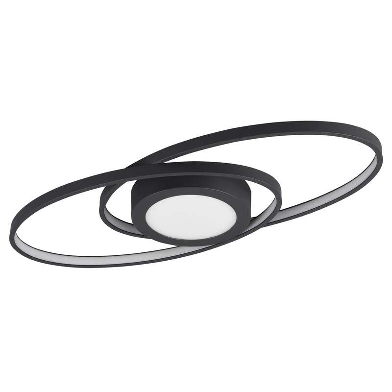 Reality Deckenleuchte Galaxy dimmbar LED anthrazit 57x23cm 3000K 3000lm Leuchte - 4017807446210