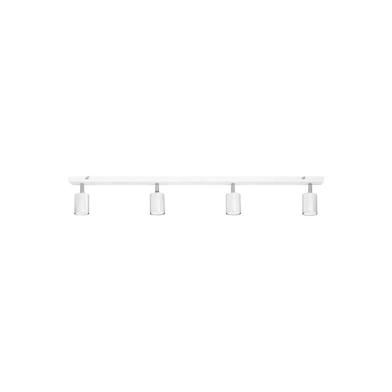 Deckenlampe Tune II weiß/chrom Metall 4-flammig länglich Deckenleuchte Lampe - 5902349234694