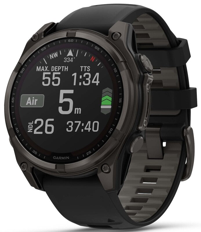 Garmin Fenix 8 Solar Smartwatch Titan Graphit 1,3" GPS wasserdicht 32GB 21 Tage - 0753759339333