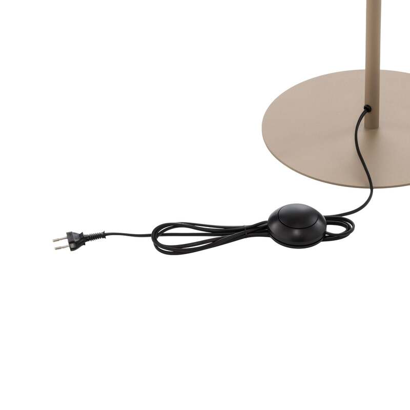 Stehleuchte Calma beige Lampe Stehlampe LED Leuchte 159cm Höhe 50cm Fuß - 5906135161812