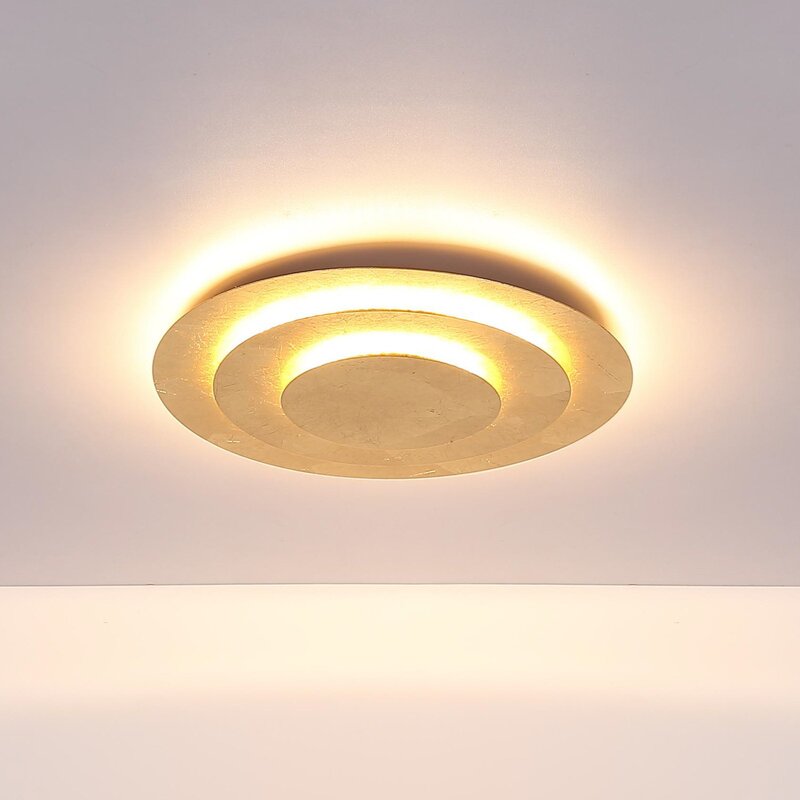 Heda Deckenleuchte Lampe LED gold Metall - 9007371449538