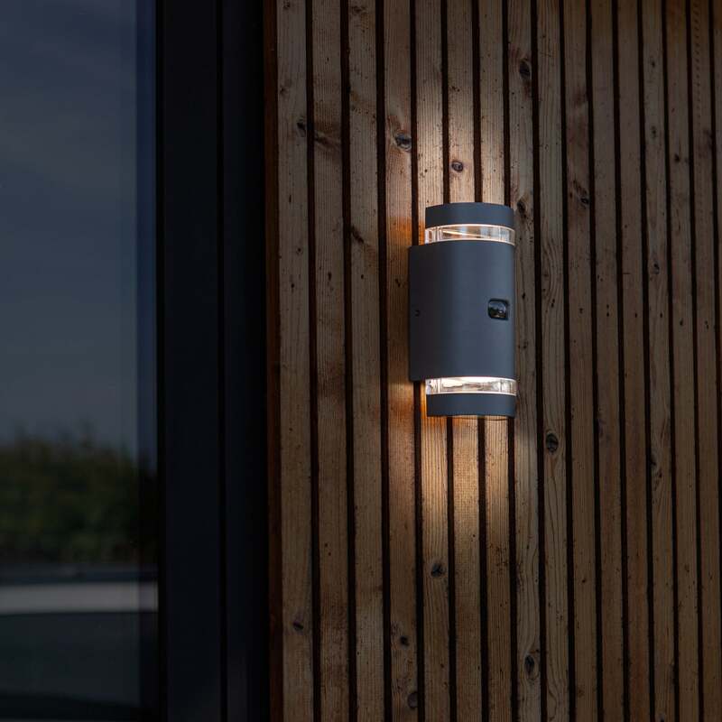 Lutec Außenlampe Gartenleuchte FOCUS ROUND LED Wandleuchte dimmbar dunkelgrau - 6939412014968