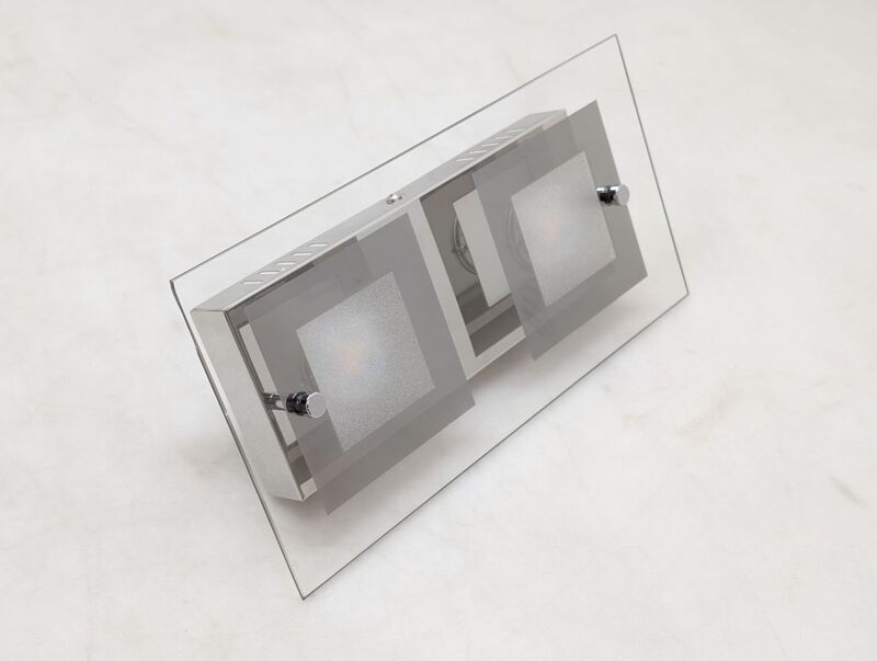 Lindby Deckenleuchte LED Lampe 2-flammig warmweiß Silber Chrom 30x15cm IP20 - 4251096526288