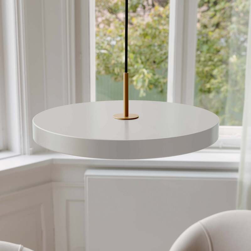 UMAGE Pendelleuchte Hängeleuchte Asteria Medium LED dimmbar creme messing Ø 43cm - 5710302021706
