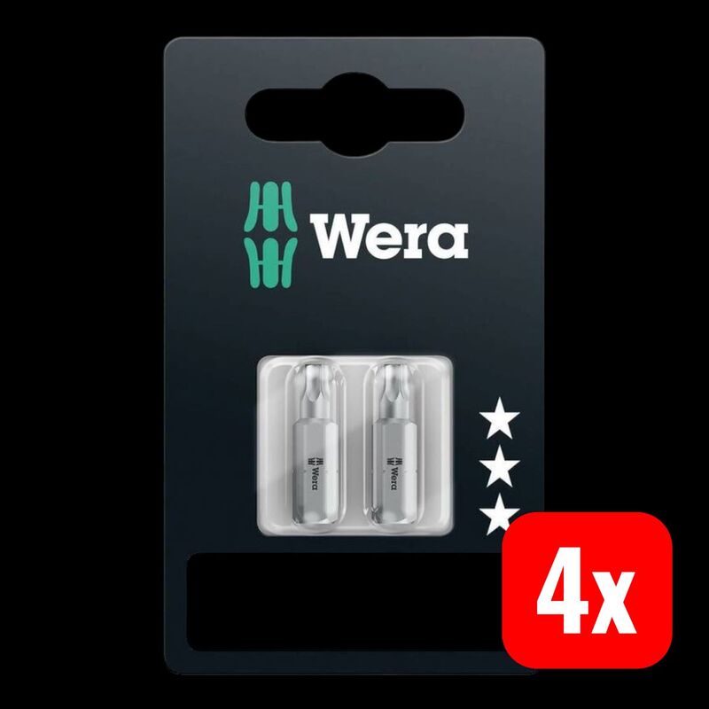 Wera 05073316001 Classic Torx Bits with 1/4in Hexagon Drive TX 30, - 4013288029171