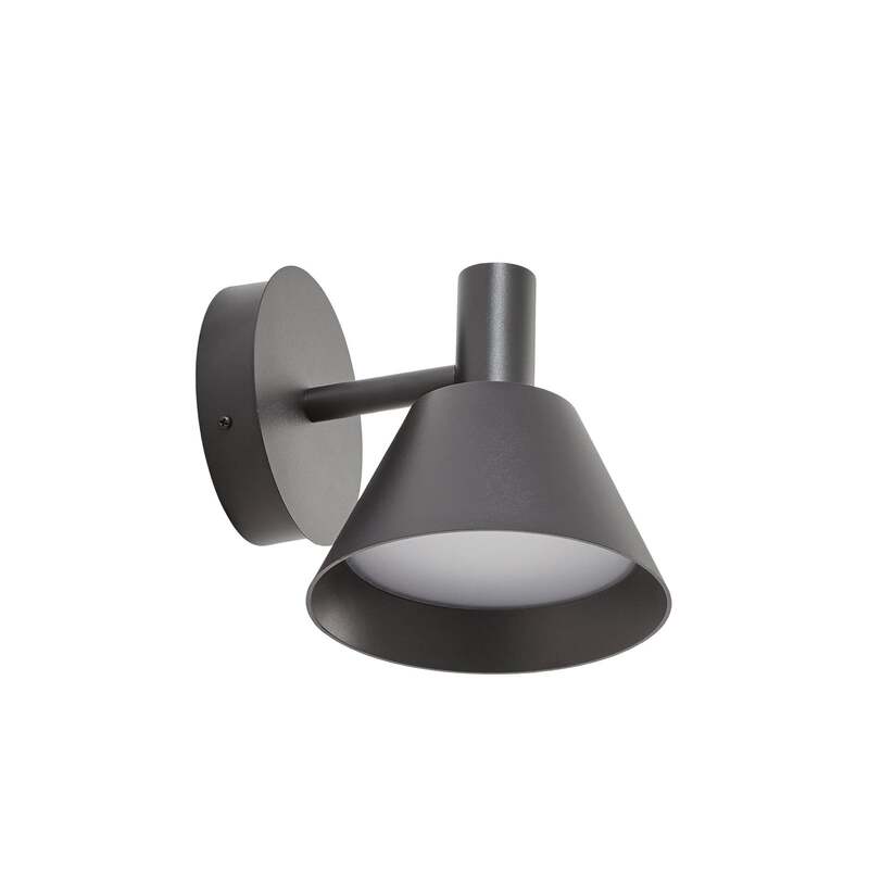 Lucande Außenwandleuchte Tabena LED Gartenlampe schwarz matt IP54 CCT 16x17,5cm - 4255830908941