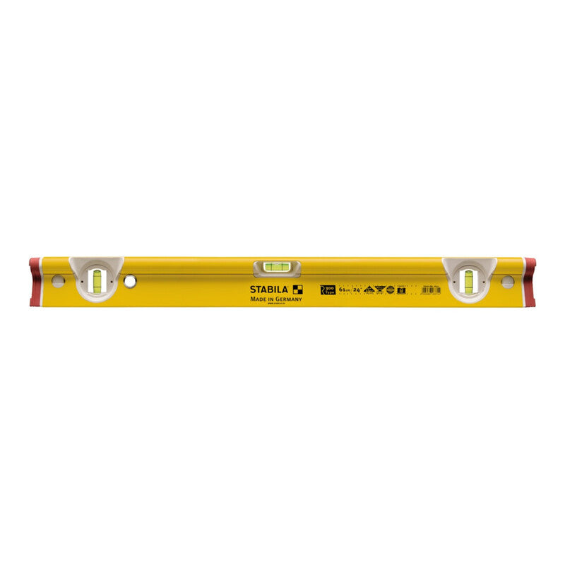 Stabila Wasserwaage Type R 300 Libelle Nivelliergerät Aluminium 100cm gelb 3 Lib - 4005069183738