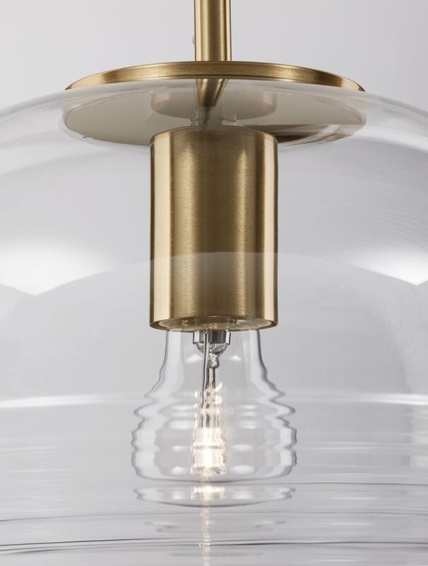 Nova Luce Pendelleuchte Hängeleuchte MAEVE E27 LED Gold Glas Aluminium dimmbar - 5212017431233