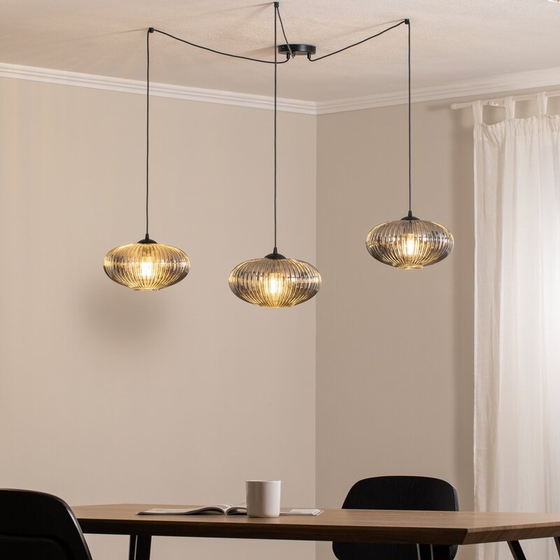 Hängelampe Origo Deckenleuchte Glasleuchte Glas rauchfarben SIEHE TEXT/FOTO - 5907106009737