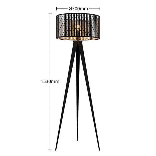 Lindby Thoralf LED Stehleuchte Tripodgestell Stehlampe Standlampe Leuchte Lampe - 4251911729320