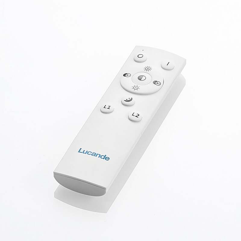 Lucande Deckenlampe Deckenleuchte Noud LED Lampe dimmbar silber Ø40cm - 4251096597660