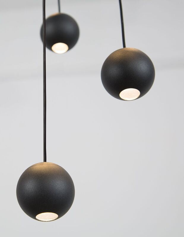 Nova Luce Pendelleuchte Hängeleuchte NOCCI LED Schwarz Warmweiß 48 W 10-flammig - 5212017428516