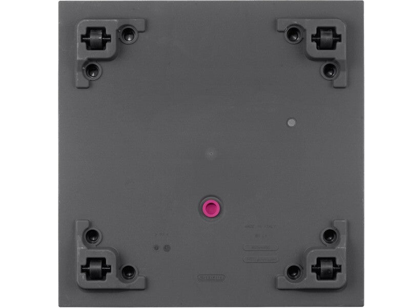 Deroma Pflanzkübel Cubo Millennium Anthrazit UV-beständig mit Rollen 49x49x49cm - 0191942097354