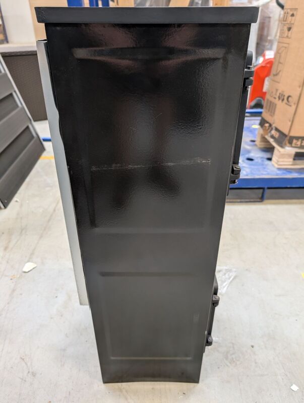 Accente Werkstattofen Toba 2.0 Heizgerät Stahl Schwarz 6 kW Keramott Brennraum - 4007876511872