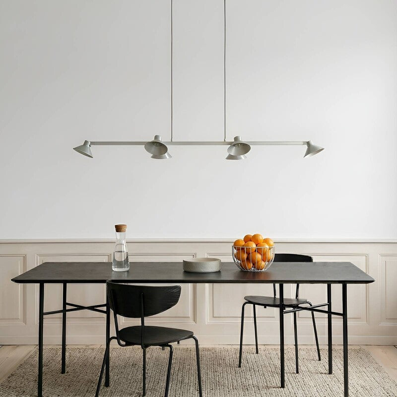 Lucande Hängelampe Hängeleuchte Steve LED Pendelleuchte dimmbar alu 113cm 6-flg - 4255830905131