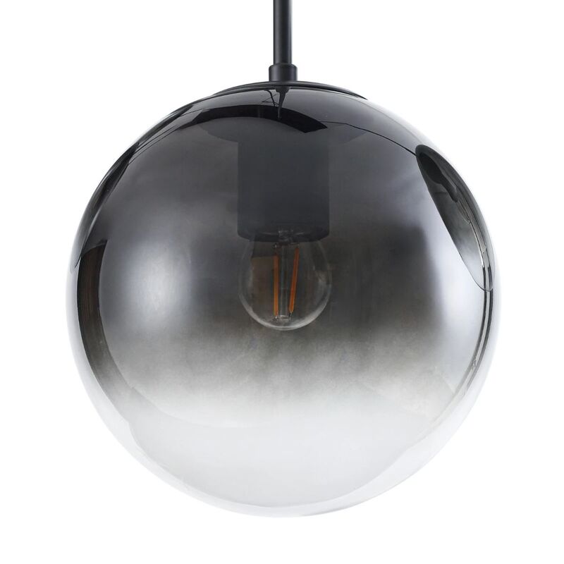 Lucande Veloura Pendant Light, 6-bulb, 100 Cm, Glass, Wood - 4255830901102