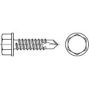 B-Ware TOOLCRAFT TO-5441385 Bohrschrauben 6.3 mm 160 mm Außensechskant Schraube