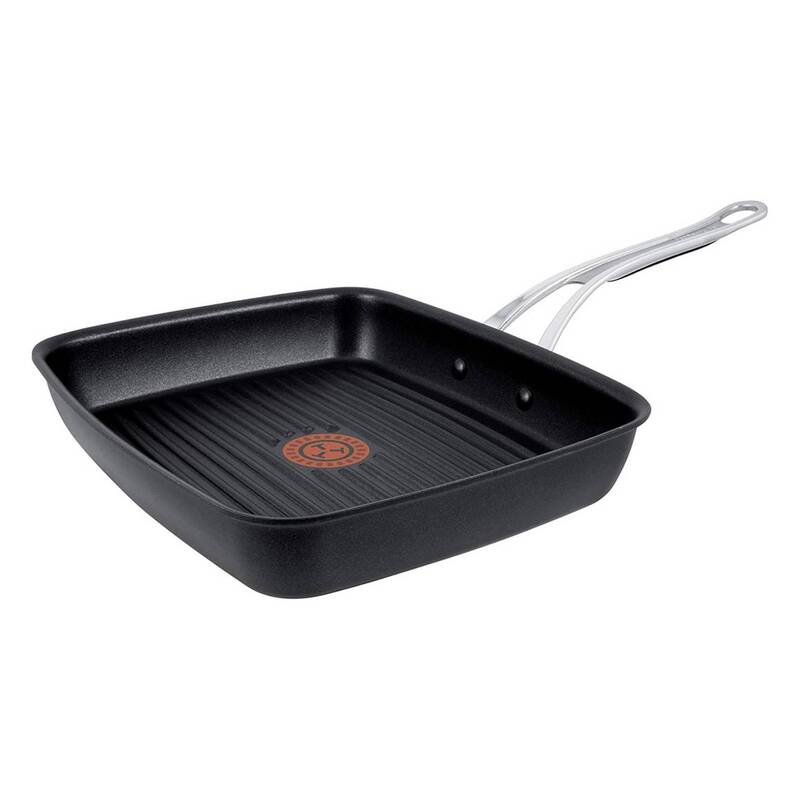 TEFAL Jamie Oliver Premium Grillpfanne Pfanne Bratpfanne Induktion Aluguss 23x27 - 3168430244276