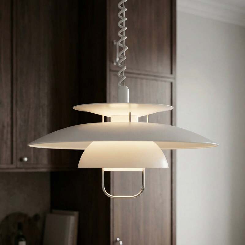 Lindby Hängelampe Hängeleuchte Nadija LED Pendelleuchte dimmbar weiß 43cm Höhe - 4251096525458