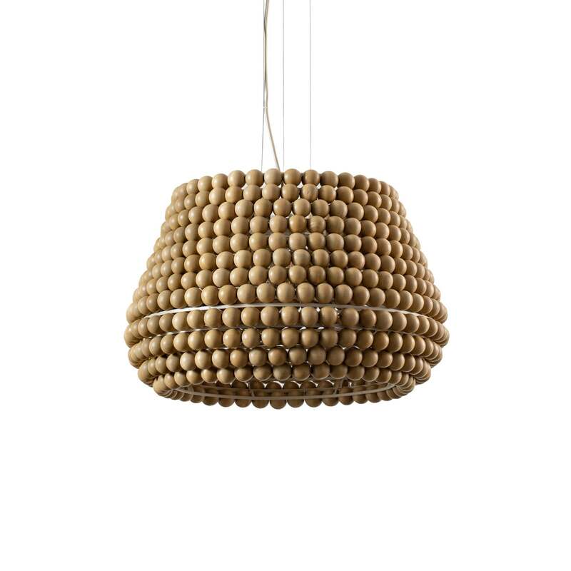 Lucande Hängeleuchte Melori LED Pendelleuchte Lampe dimmbar Holz schwarz Ø51cm - 4255830905186