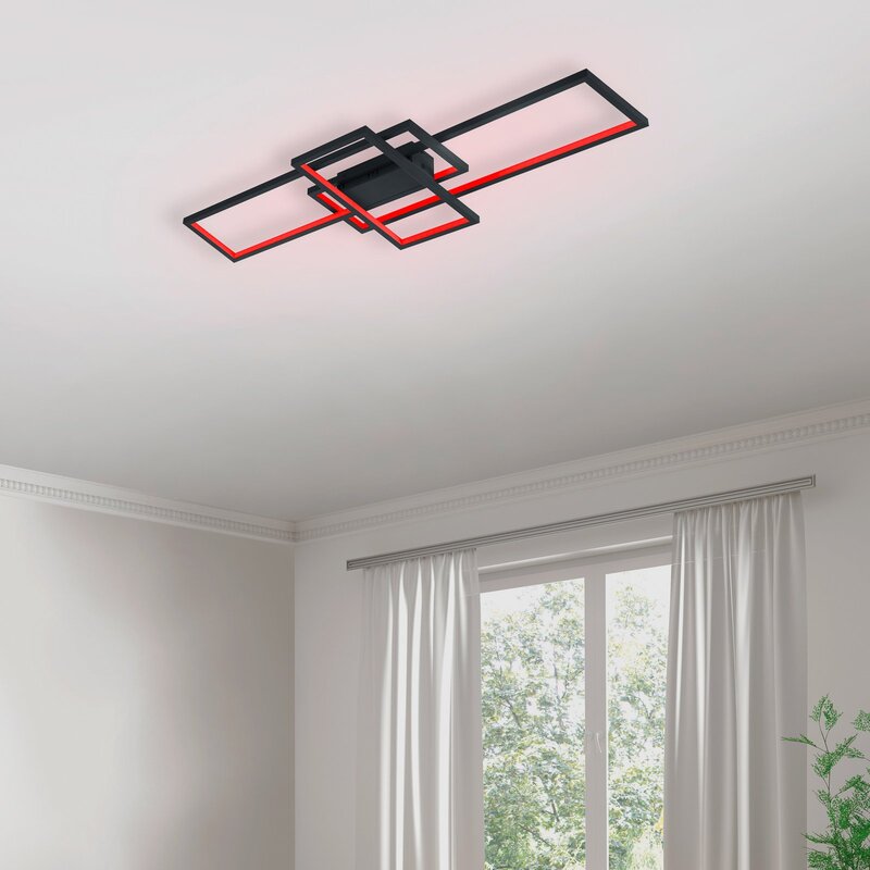 Trio Lighting WiZ Thiago LED-Deckenlampe Deckenlampe Lampe LED 104cm anthrazit - 4017807453751