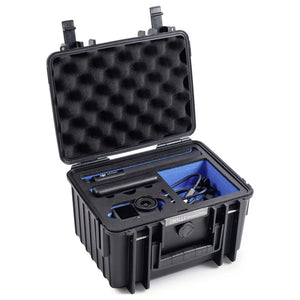 B-Ware B & W International Transportkoffer extrem stabil wasserdicht schwarz/blau