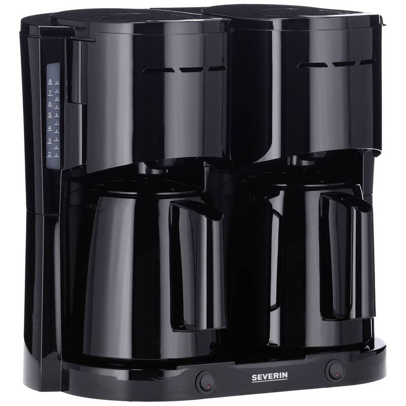 Severin Kaffeemaschine Filterkaffeemaschine 2000W Isolierkanne schwarz 16 Tassen - 4008146041525