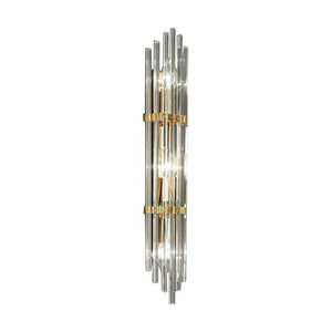 B-Ware Austrolux Wandleuchte Ontario 60 cm gold transparent E14 dimmbar 3-flammig