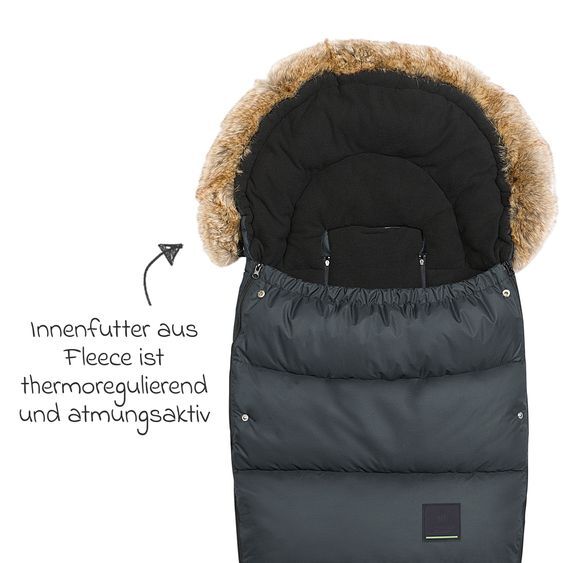 odenwälder Fußsack Babyschlafsack Marlon Kinderwagen anthrazit 24 - 4005226236789
