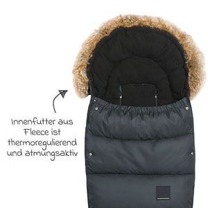 B-Ware odenwälder Fußsack Babyschlafsack Marlon Kinderwagen anthrazit 24
