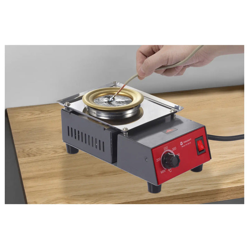 Toolcraft Lötbad TC-8911C 200W 420°C Löten Heißbad Lötkolben 300g netzbetrieben - 4064161503158