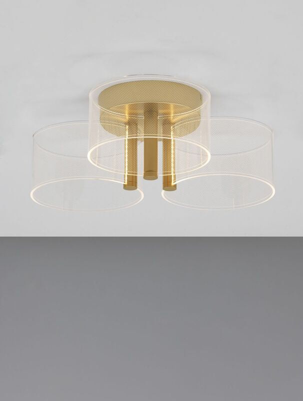 Nova Luce Deckenleuchte Deckenlampe GATLIN LED Messing Gold Warmweiß Wohnzimmer - 5212017433497