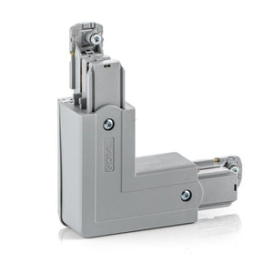 B-Ware GLOBAL Eckverbinder Noa Schutzleiter außen grau Verbinder Schienensystem