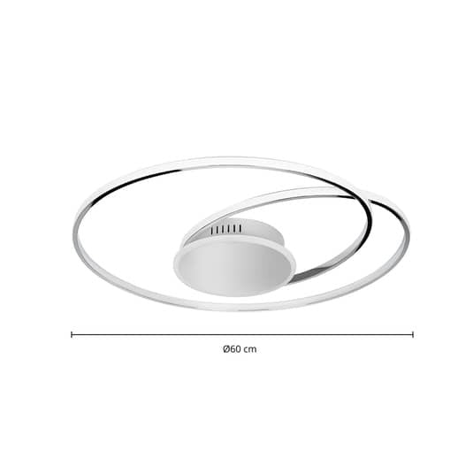Lindby Deckenleuchte Deckenlampe LED chrom Leuchte Lampe dimmbar warmweiß 60832 - 4251911746594
