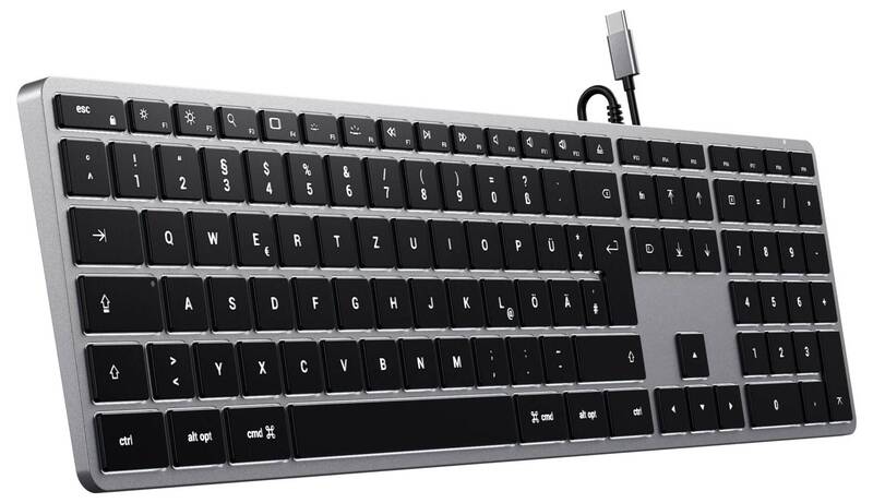 Satechi Slim W3 Kabelgebunden Tastatur Deutsch QWERTZ Multimediatasten - 0879961009779