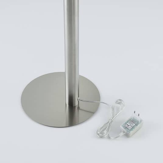 Lindby Stehleuchte Standleuchte LED Boba Metall nickel matt warmweiß 185 cm - 4251096537031