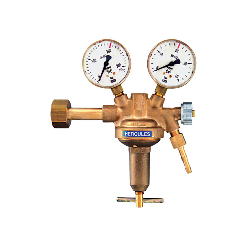 Riegler Flaschendruckregler 200 bar Stickstoff Druckregler 0-10 bar Messing - 4047322093255