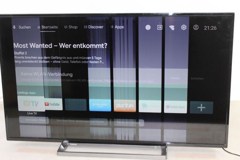 TOSHIBA Fernseher 50UA3D63DG Smart TV UHD 4K Multimedia HDMI USB schwarz 50 Zoll - 4024862127473