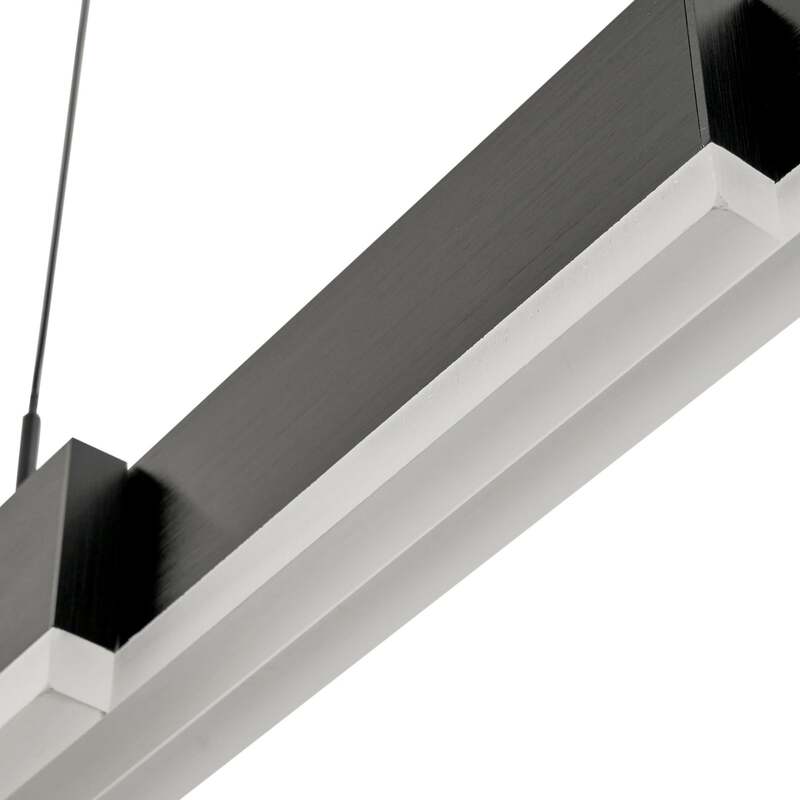Lucande LED Hängeleuchte Pendelleuchte Torven schwarz CCT ausziehbar - 4255830903618