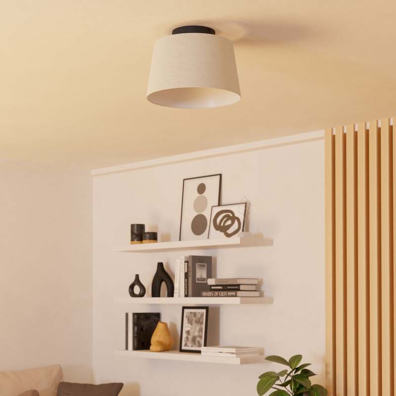 Eglo Deckenleuchte Febres LED Lampe Leuchte dimmbar schwarz weiß Ø35cm 25cm - 9008606312764