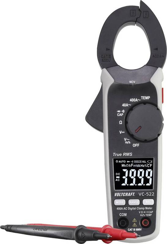 VOLTCRAFT VC-522 (ISO) Stromzange Kalibriert nach ISO digital  CAT III 600 V Anz - 4053199922635