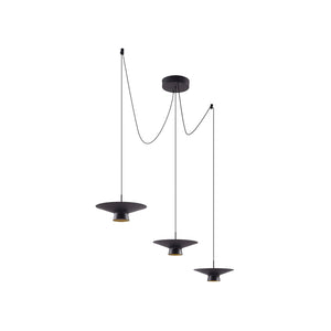 B-Ware Lindby Hängeleuchte Norvind LED Pendelleuchte dimmbar schwarz 6-flammig 120x25cm
