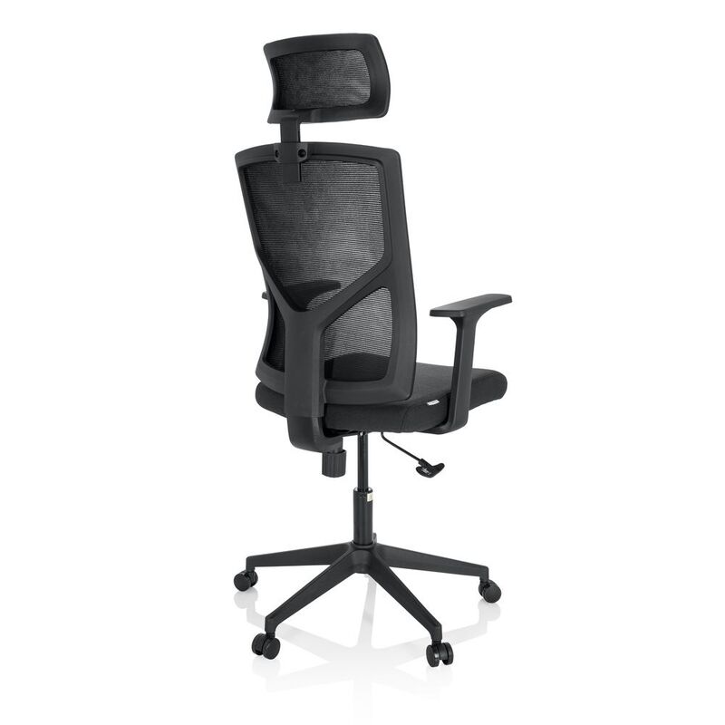 hjh OFFICE Bürostuhl Drehstuhl BRETON B schwarz Schreibtisch Netzstoff - 4064323014683